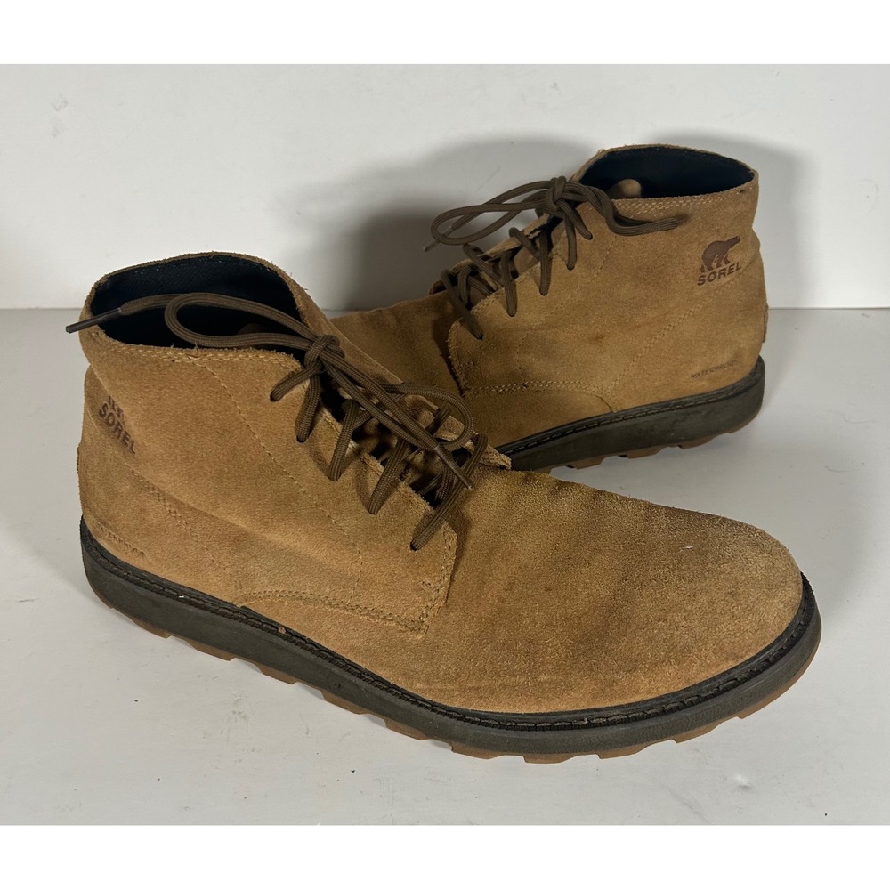 Sorel Madson II Chukka Waterproof Tan Suede Boots Mens 11 NM5372-286